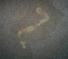 Even bleach stains can be dyed to appear like-new