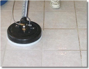 Your tile is rinsed with high pressured water